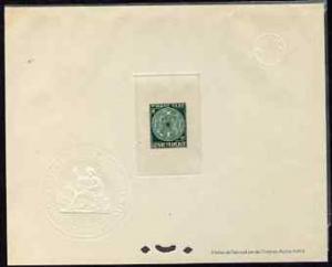 French Guiana 1947 Postage Due 10f emerald Epreuves delux...