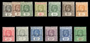 Mauritius #161/191S (SG 223/241s) Cat£600 (for complete set), 1921-24 George...