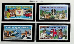 Papua New Guinea Sc 512-5 MNH SET of 1980 - UPU