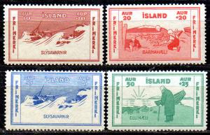 ICELAND. 1933. Charity Stamps. Set. Mint never hinged.