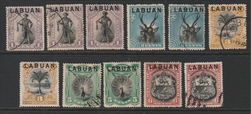 Labuan a small lot of MH,CTO & postally used