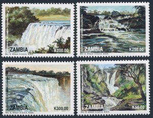 Zambia 617-620,MNH.Michel 619-622. Waterfalls 1993.