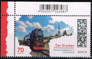 Germany 2024, Sc.# MNH, The Brocken and Train, Michel#3817