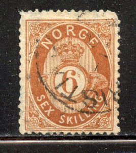 Norway # 20, Used.