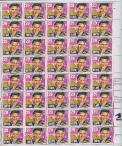 UNITED STATES Sc # 2721.1 CPL SHEET of 40 ELVIS CANCELLED CTO FIRST DAY