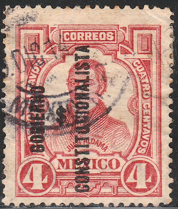 MEXICO 426, 4c GOBIERNO... REVOLUTIONARY OVPT. USED. (481)