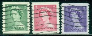 CANADA SCOTT #'s 3331-333 SET, USED, VERY FINE, GREAT PRICE! 