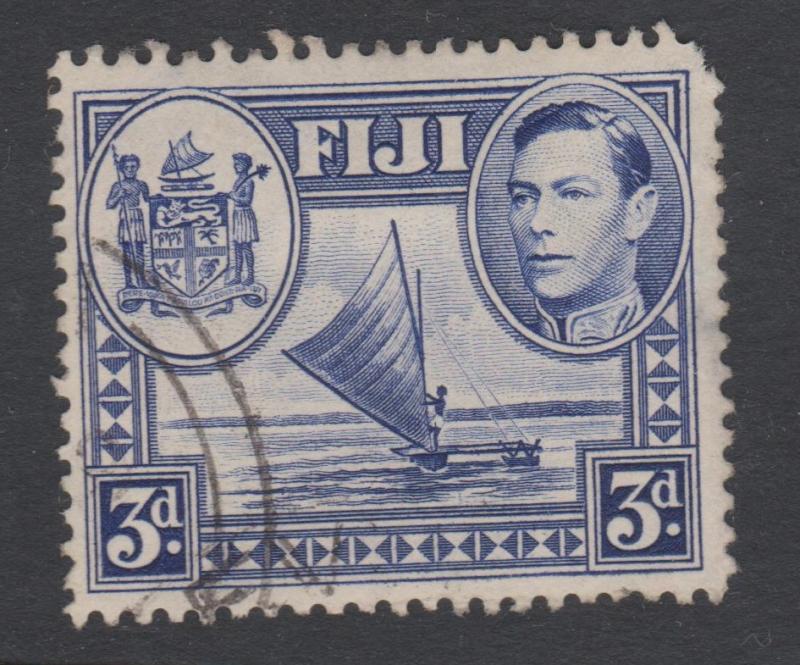 Fiji 1938 Definitives 3d Deep Ultra Sc#122 Fine Used