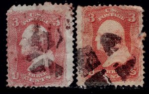 U.S. 65 USED HM TWO SINGLES AS SHOWN (V4549)