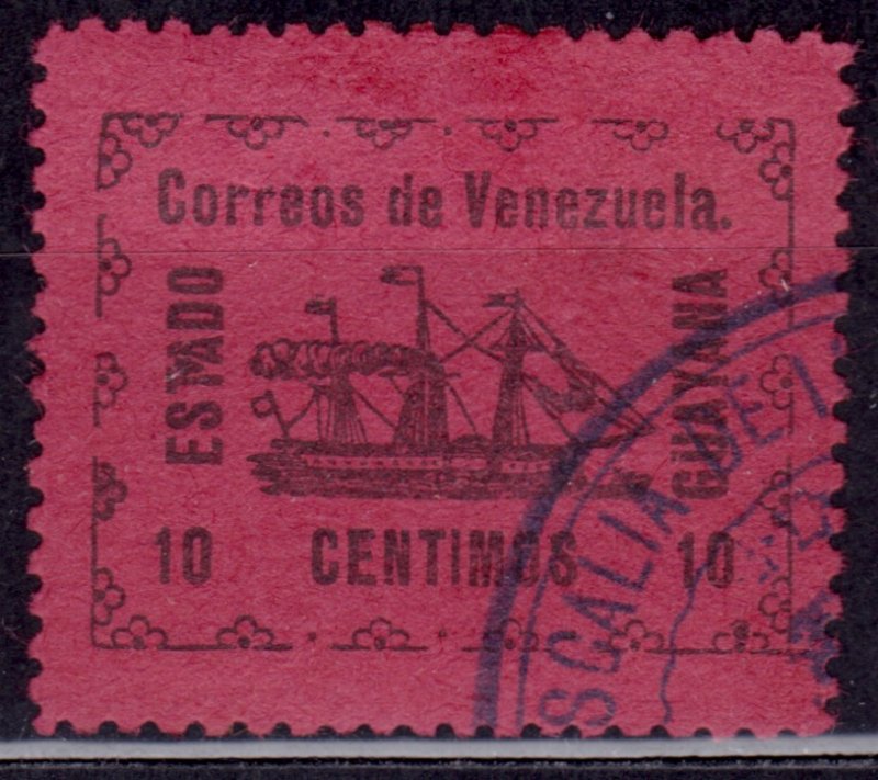 Venezuela 1903, Local Stamp for Guayana - Steamship Banrigh, 10c, used