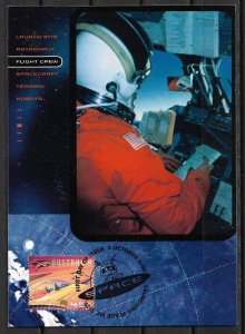 2000 Australia Sc1908 Space: Flight crew maxi card