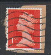 GB QE II Machin SG U2968d - 1st vermillion  - date code M15L - Source  S 