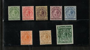 Falkland Islands #41 - #48 Very Fine Mint Lightly Hinged Set