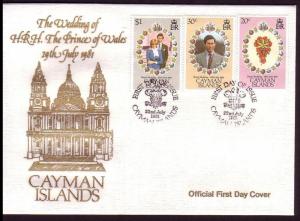 Cayman Is. Royal Wedding FDC