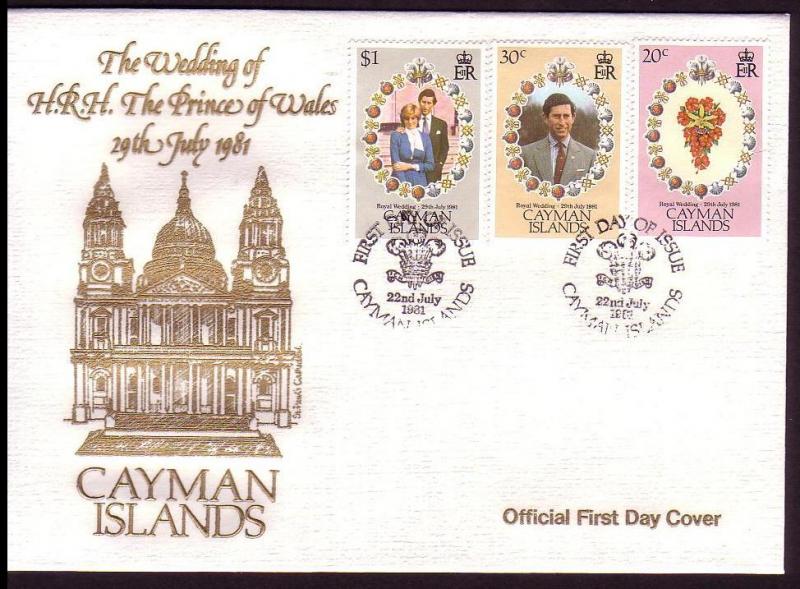 Cayman Is. Royal Wedding FDC