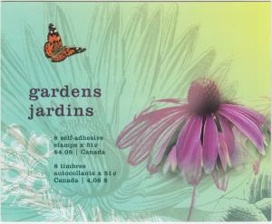 Canada - BK322 Gardens Booklet, #2145  - MNH