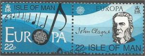 ISLE OF MAN, 1985, CTO 22p Pair, Europa, Scott 283