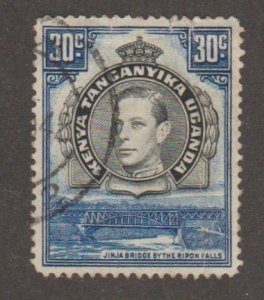 British East Africa - Scott# 76a (14 perf)  - King George VI - used