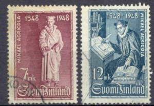 Finland Sc# 276-277 Used 1948 Michael Agricola