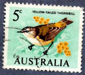 Australia Scott #400 5c Thornbill, bird (1966) used