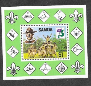 Samoa MNH S/S 578a Scouting 1982