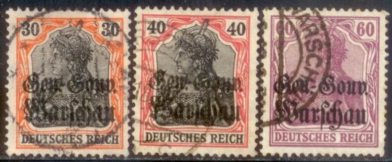 Germany Poland 1916 SC# N14-6 Used CH4