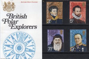 1972 british polar explorers Presentation pack UNMOUNTED MINT