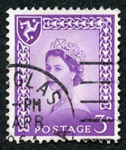 IOM SG2a 3d Deep Lilac on Chalky Paper Fine used cat from 6.50 pounds