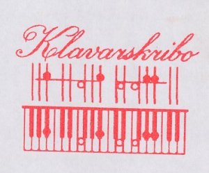 Meter address label Netherlands 2004 Klavarskribo - Notation - Organ - Piano - R