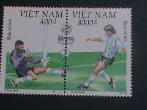 ​VIETNAM-1996 SC#2713- EURO'96 SOCCER CHAMPIONSHIPS.- MNH BLOCK  VERY FINE