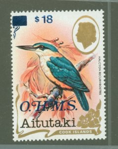 Aitutaki #O41  Single (Bird)