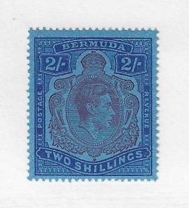 Bermuda Sc #123b 2sh perf 14 LH VF