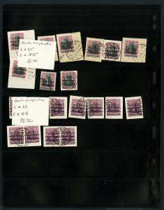 Poland Stamps German Occupation Error Collection