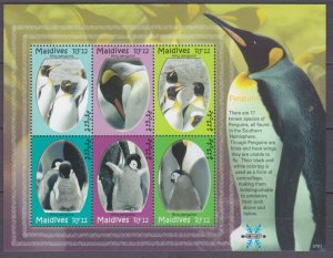 2007 Maldive Islands 4613-4618KL Birds / Penguins 10,50 €