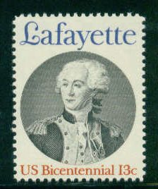 1716 13c Lafayette Fine MNH Plt/4 LR 37923 F06661