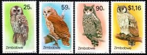 Zimbabwe - 1993 Owls Set MNH** SG 850-853