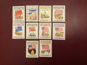 ICOLLECTZONE Honduras  C601-610 VF NH