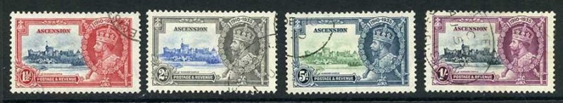 Ascension SG31/34 1935 Silver Jubilee Set Used