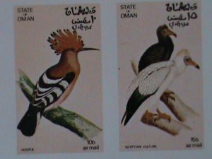 ​OMAN- BEAUTIFUL BIRDS-IMPERF MNH-SHEET VF-EST-$14-50% OFF DURING PROMOTE PERIOD