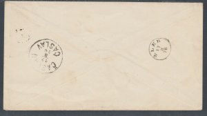 Austria H&G B38 used in Selesia, 1876 5kr red Envelope