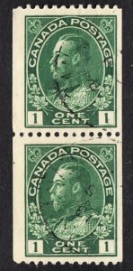 Canada Scott 131 F+ used pair.  FREE...