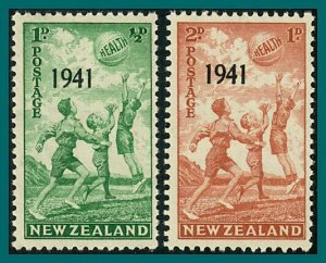 New Zealand 1941 Health, Beachball, MNH #B18-B19,SG632-SG633