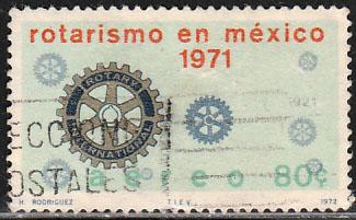 MEXICO C401, Rotary Internat. in Mexico, 50th Anniversary. USED. F-VF. (676)