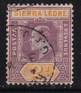 Album Tesori Sierra Leone Scott# 67 2p Edward VII Molto Sottile Usato Cds