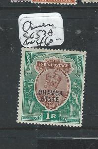 INDIA CHAMBA (P0804BB) KGV 1R  SG 53A  MOG