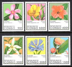 Congo People's Republic 1109-1114 Flowers MNH VF