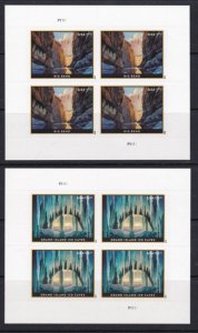 US Stamp Priority & Express Panes of 4 Sc#5429-30 Big Bend Grand Island a