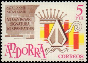 Andorra Spanish Administration #105, Complete Set, 1978, Never Hinged