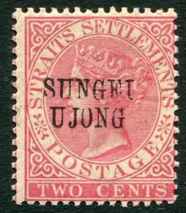 SUNGEI UJONG-1886 2c Pale Rose Sg 39 MOUNTED MINT V19923