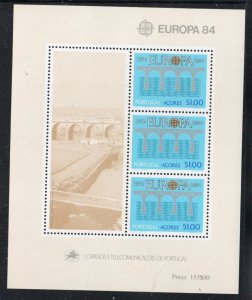 Portugal  Azores Sc 344a 1984 Europa stamp sheet mint NH